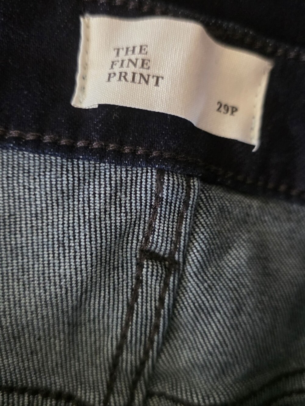 Short Shorty High-Rise Wide Leg Jeans in Deep Navy - Picture 4 of 8